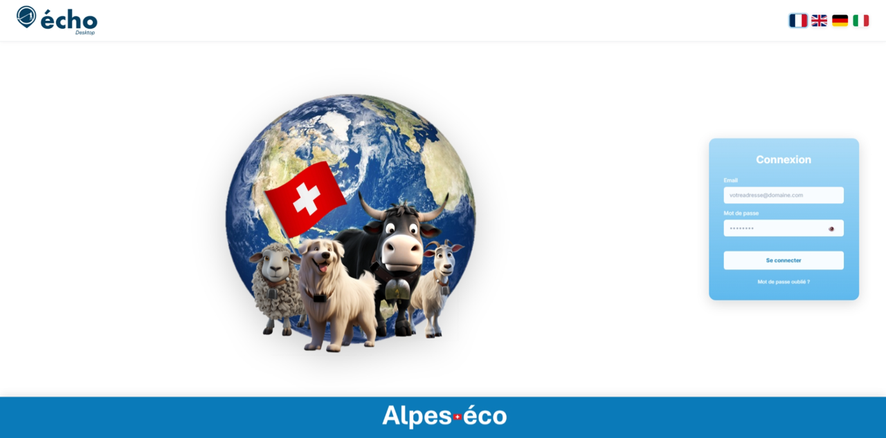 écho Desktop - Vue générale